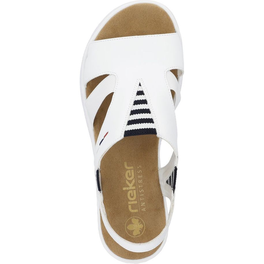 RIEKER Basutės moterims, Balta, SANDALS 5