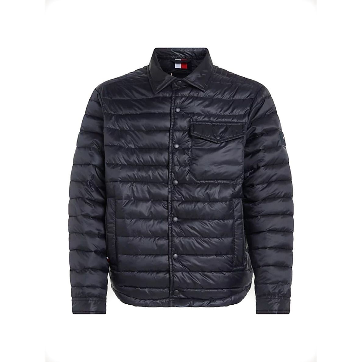 TOMMY HILFIGER Pūkinė striukė vyrams, Mėlyna, Packable recycled shirt jacket 1