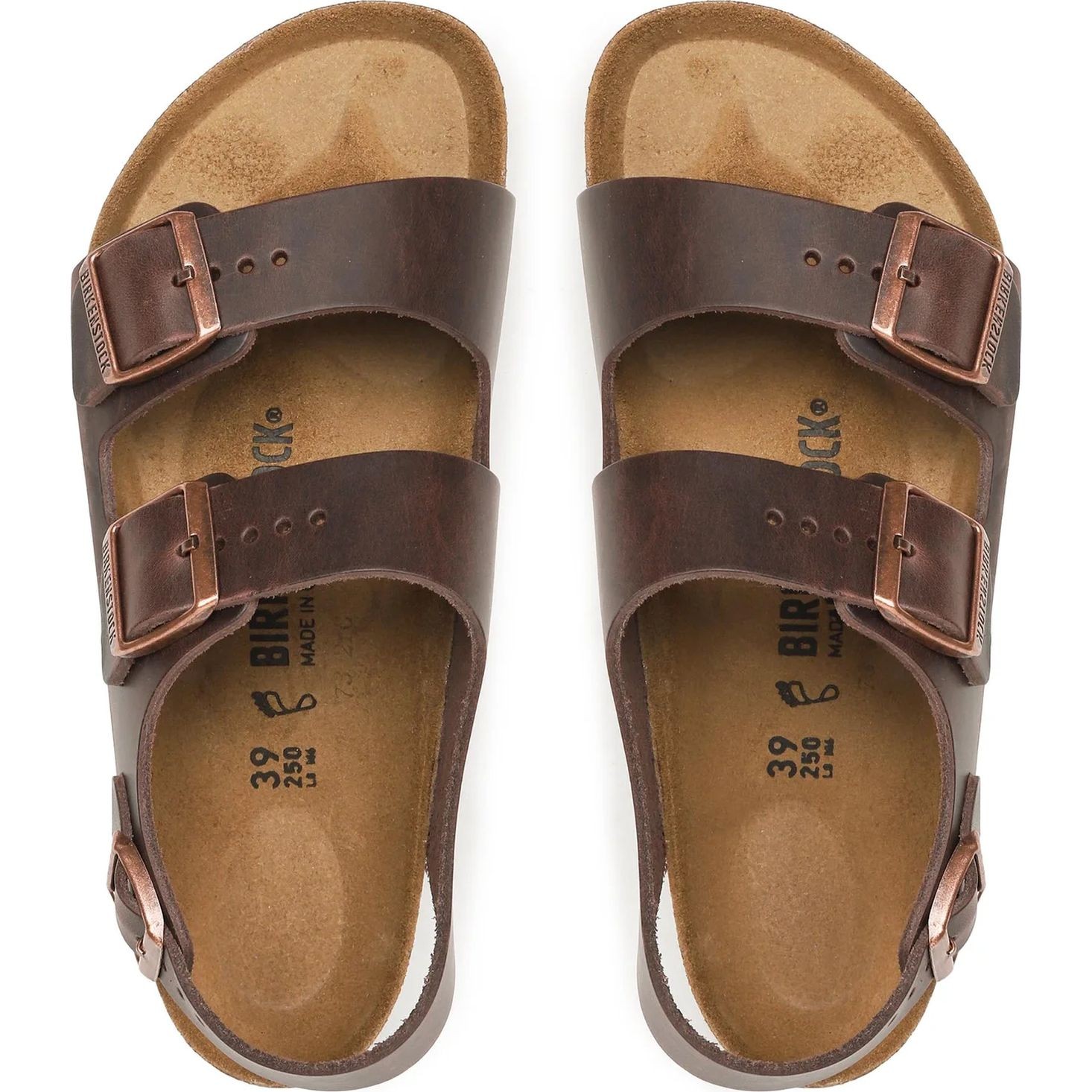 BIRKENSTOCK Basutės, Ruda, Milano LEOI sandals 5