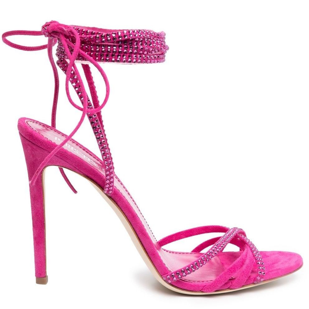 PARIS TEXAS Aukštakulniai moterims, Rožinė, Holly nicole lace up sandal 1