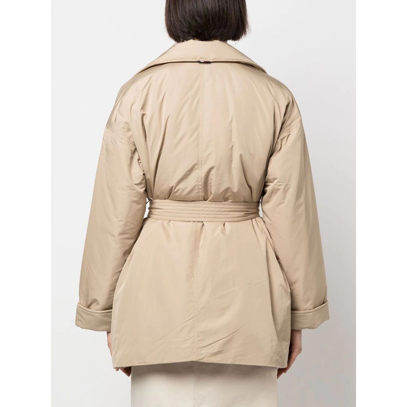 TOMMY HILFIGER Lietpaltis moterims, Smėlio, Clean padded peacoat 4