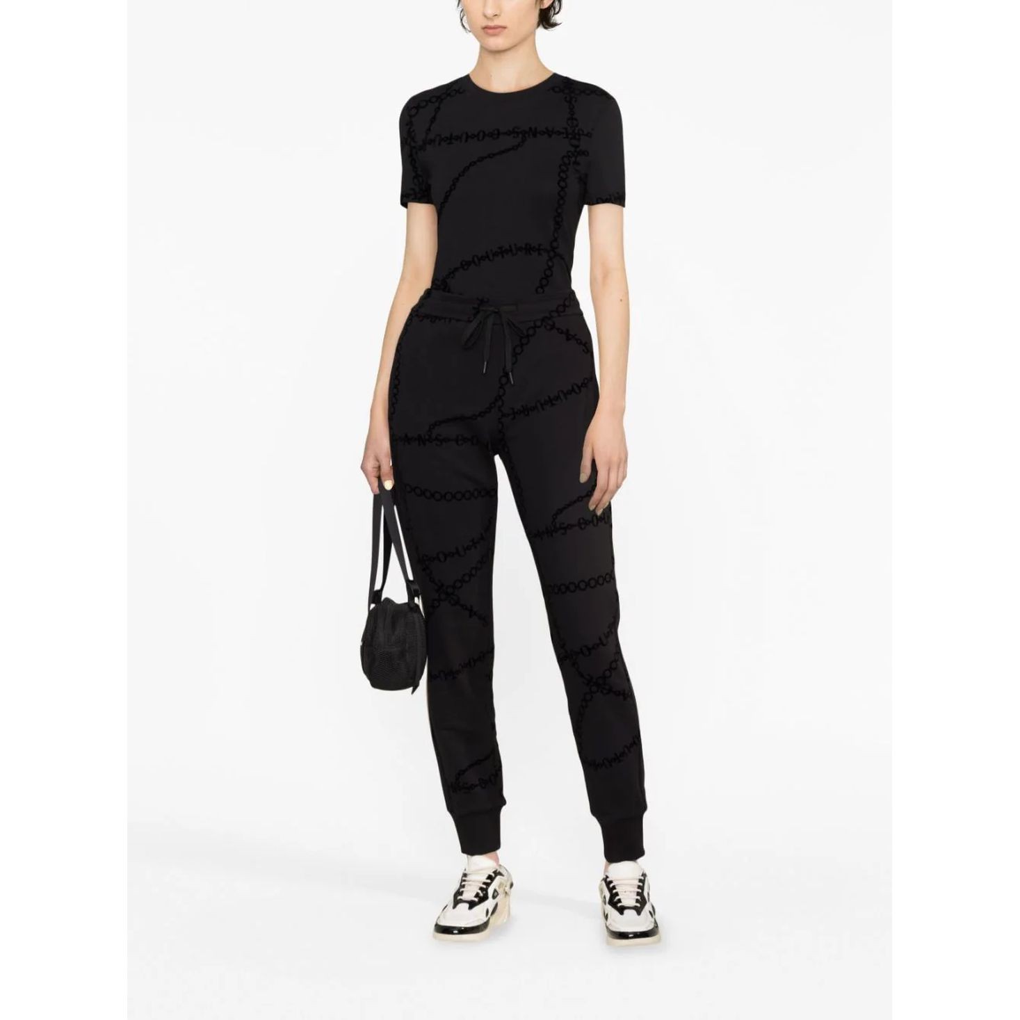 VERSACE JEANS CUTURE Laisvalaikio kelnės moterims, Juoda, Trousers heavy 2