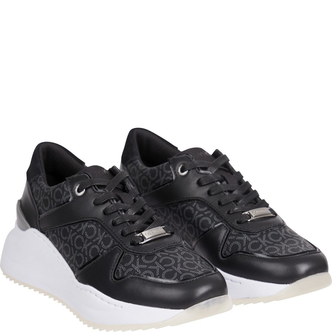 CALVIN KLEIN Sportiniai bateliai moterims, Juoda, Chunky intern wedge sport shoe 1