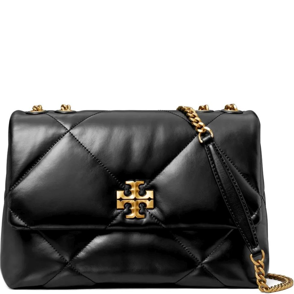 TORY BURCH Rankinė per petį moterims, Juoda, Kira diamond shoulder bag 1