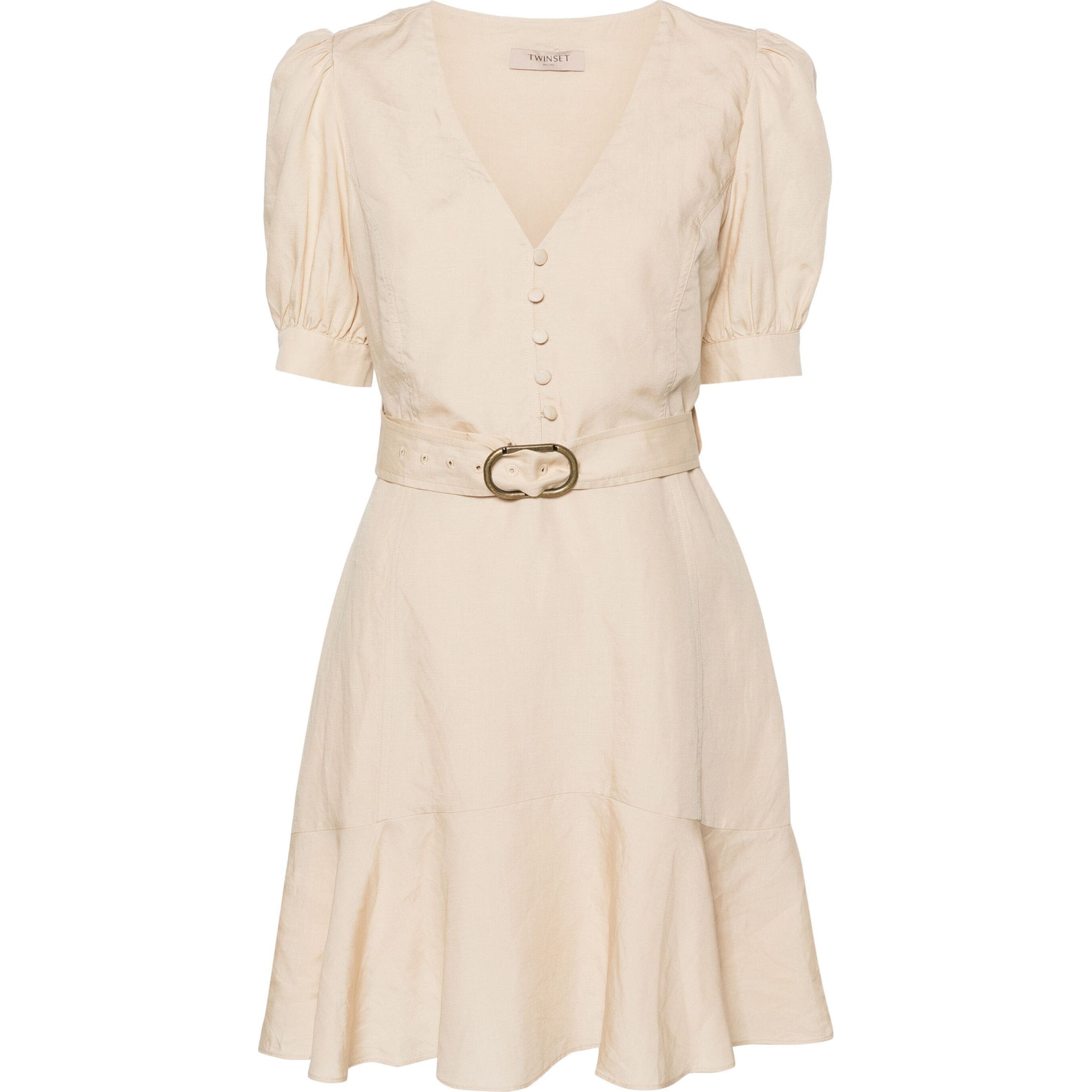 TWINSET Mini suknelė moterims, Kūno, Linen mini dress