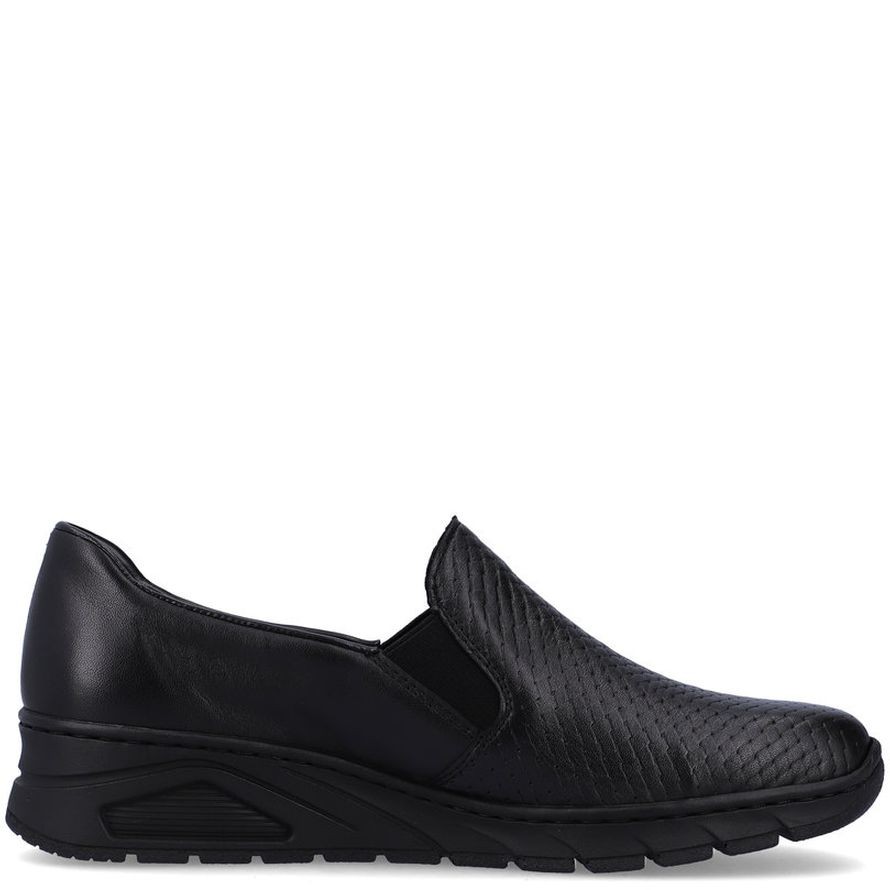 RIEKER Laisvalaikio bateliai moterims, Juoda, LEISURE 7