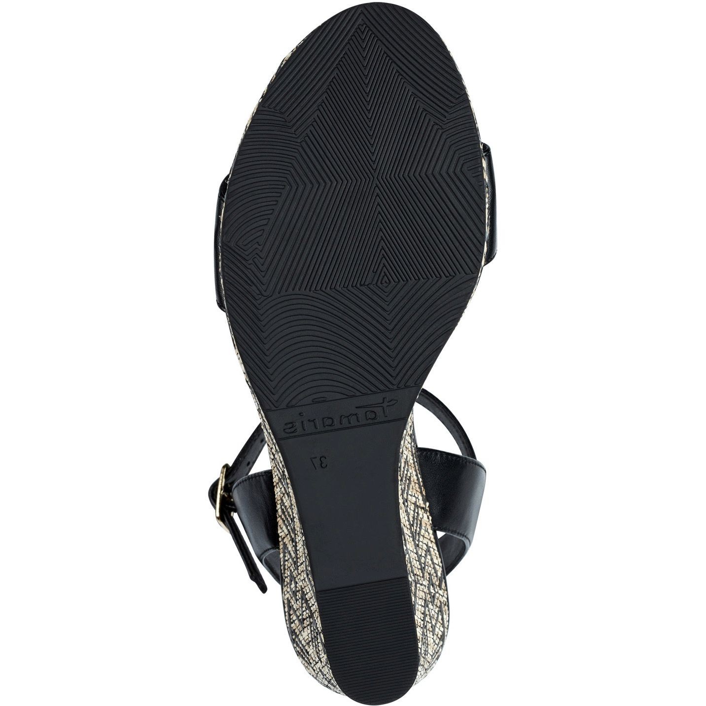 TAMARIS Basutės moterims, Juoda, SANDALS 4
