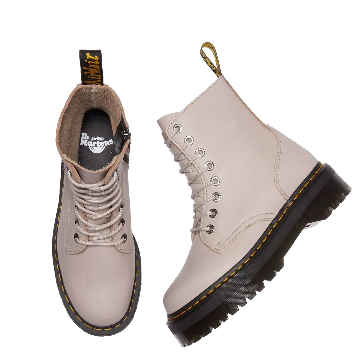DR. MARTENS Aulinukai moterims, Smėlio, Jadon Iii Vintage Pisa Booties 5
