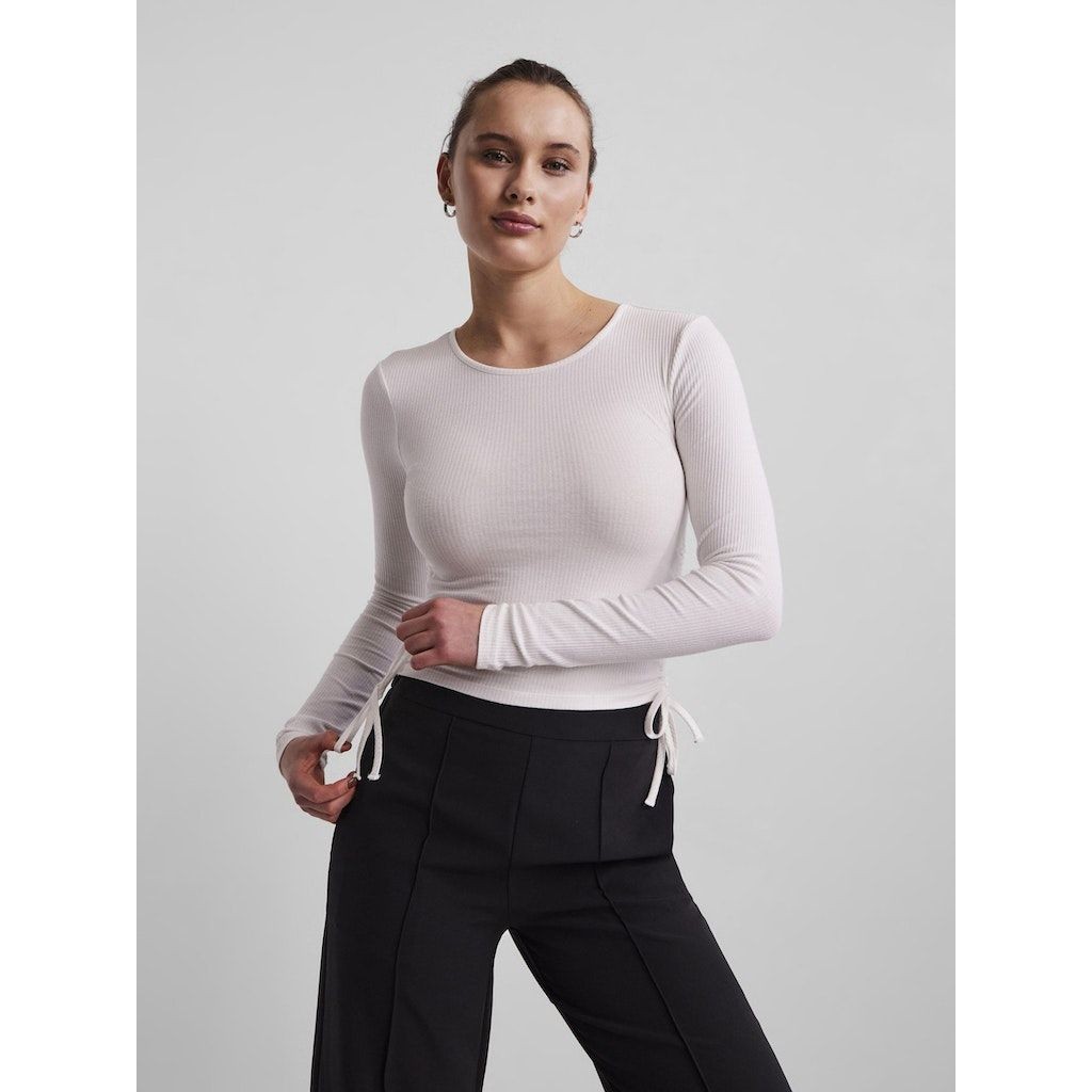 PIECES Midi suknelė moterims, Balta, PCHAZEL LS CROP TOP B 3