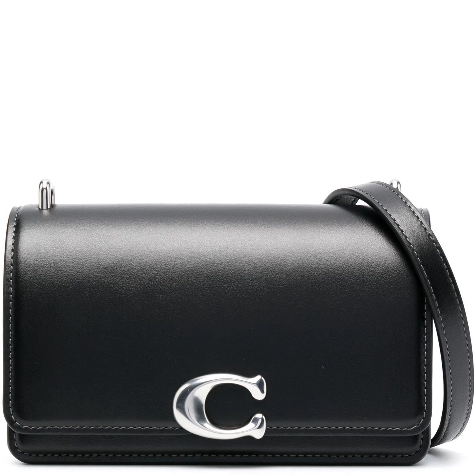 COACH Rankinė per petį moterims, Juoda, Calf leather bandit crossbody 1