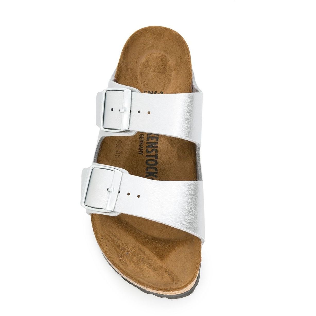 BIRKENSTOCK Šlepetės moterims, Sidabrinė, Arizona BS 4