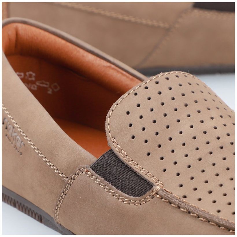 RIEKER Mokasinai vyrams, Ruda, MOCASINS 3