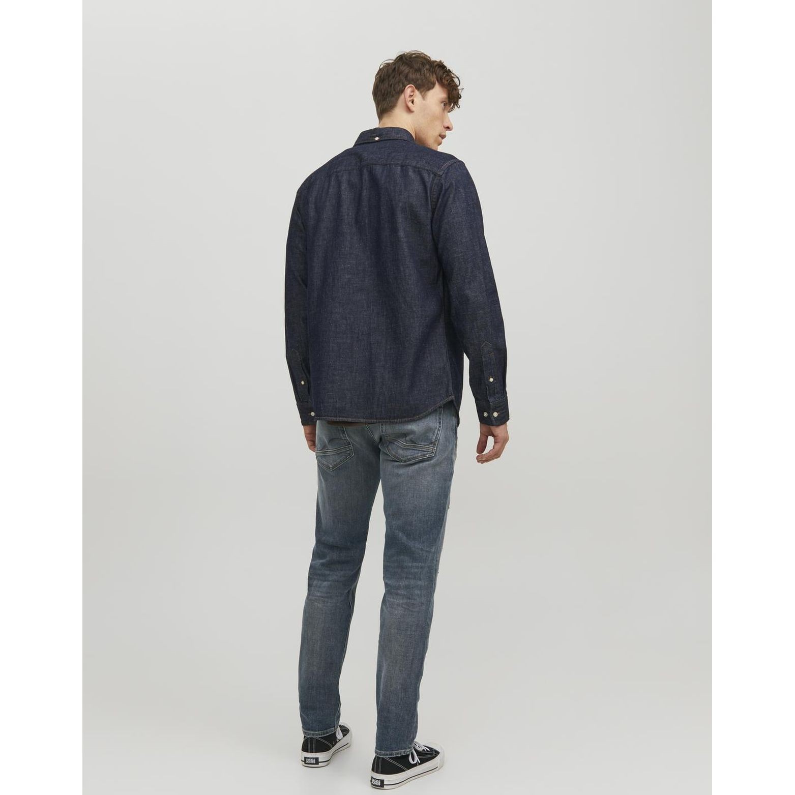 JACK & JONES Comfort džinsai vyrams, Mėlyna, JJIMIKE JJWOOD JJ 28 4