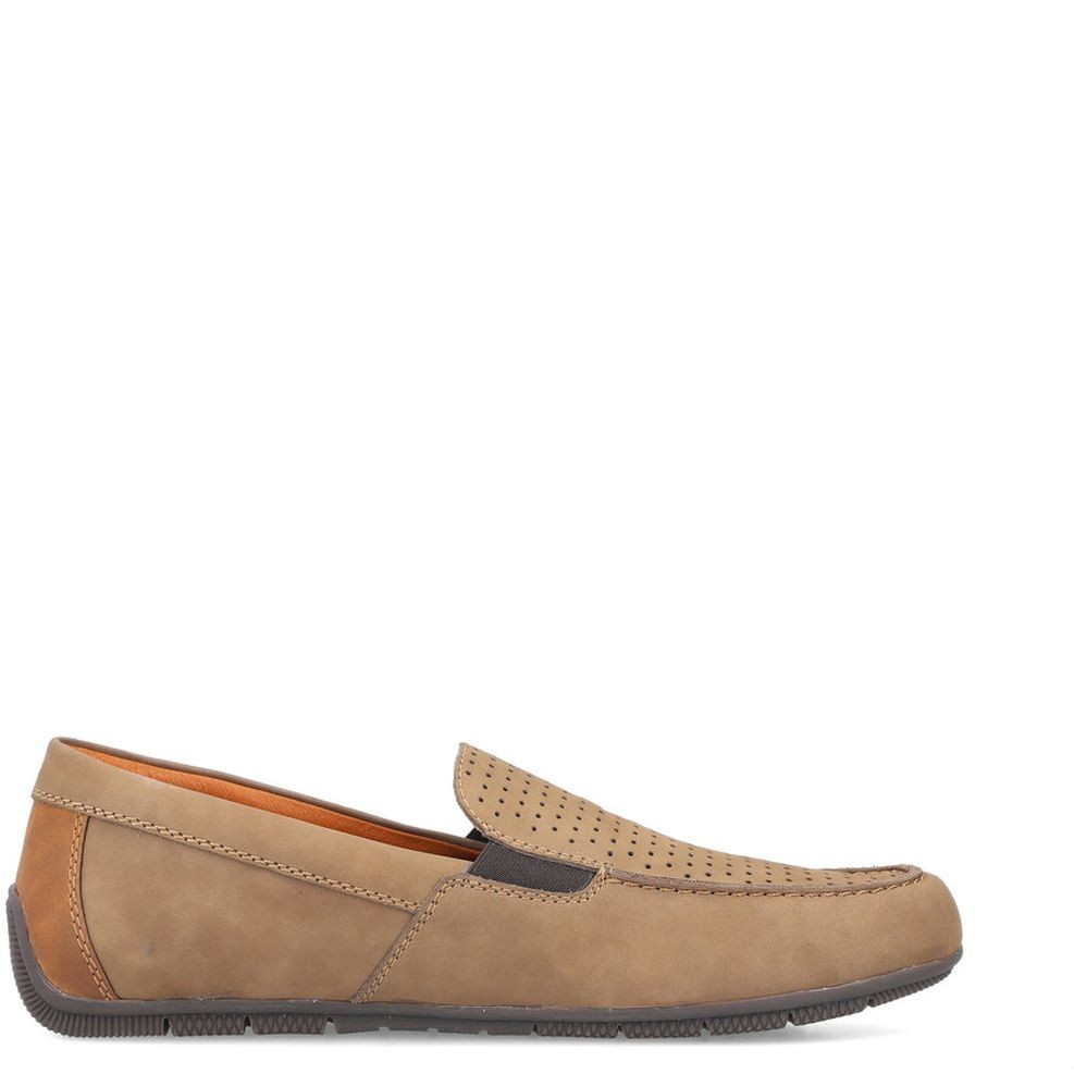 RIEKER Mokasinai vyrams, Ruda, MOCASINS 7