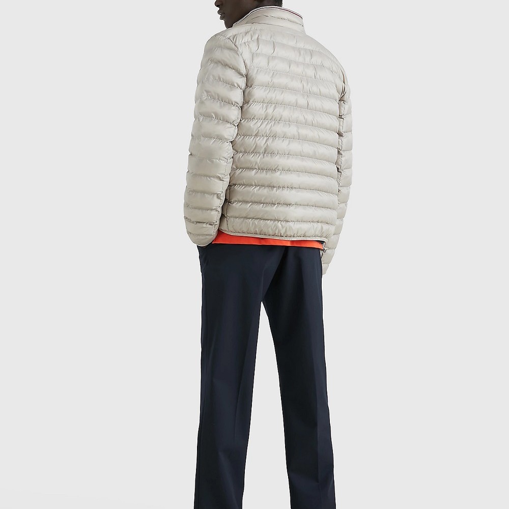 TOMMY HILFIGER Pūkinė striukė vyrams, Pilka, Packable recycled jacket 4