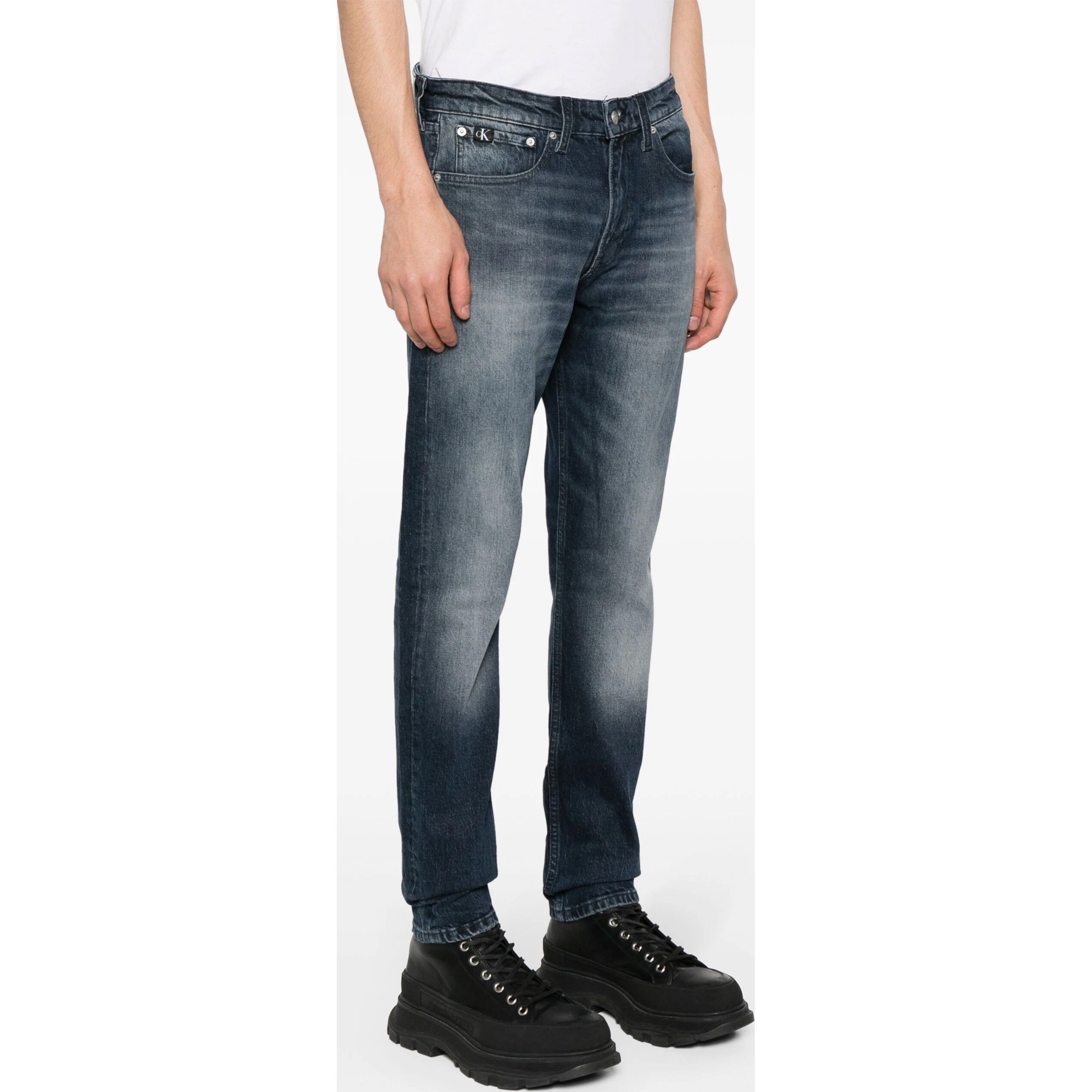 CALVIN KLEIN JEANS Tiesūs džinsai vyrams, Mėlyna, Tapered 2