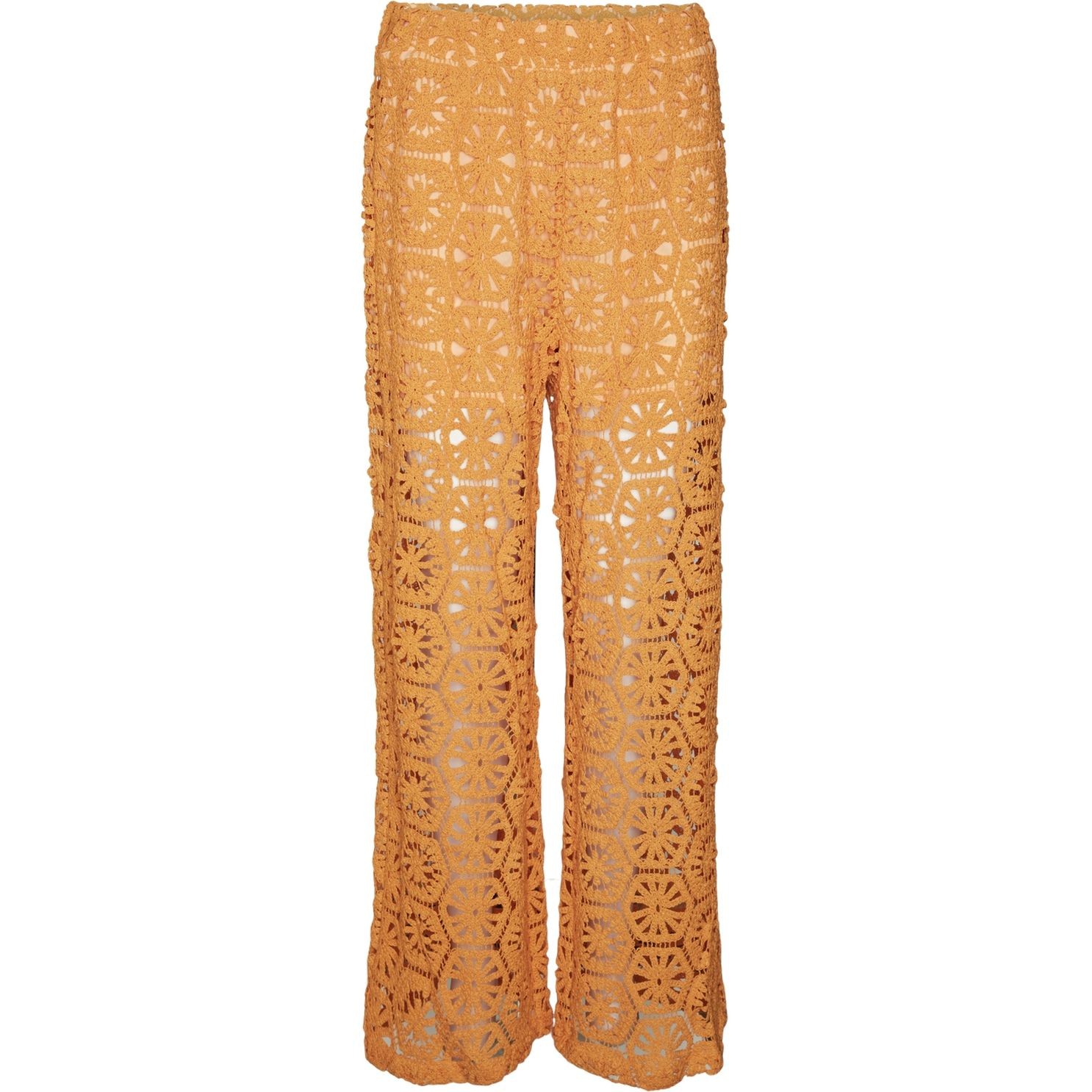 VERO MODA Kelnės moterims, Oranžinė, VMSUNSHINE H/W EMB PA 1