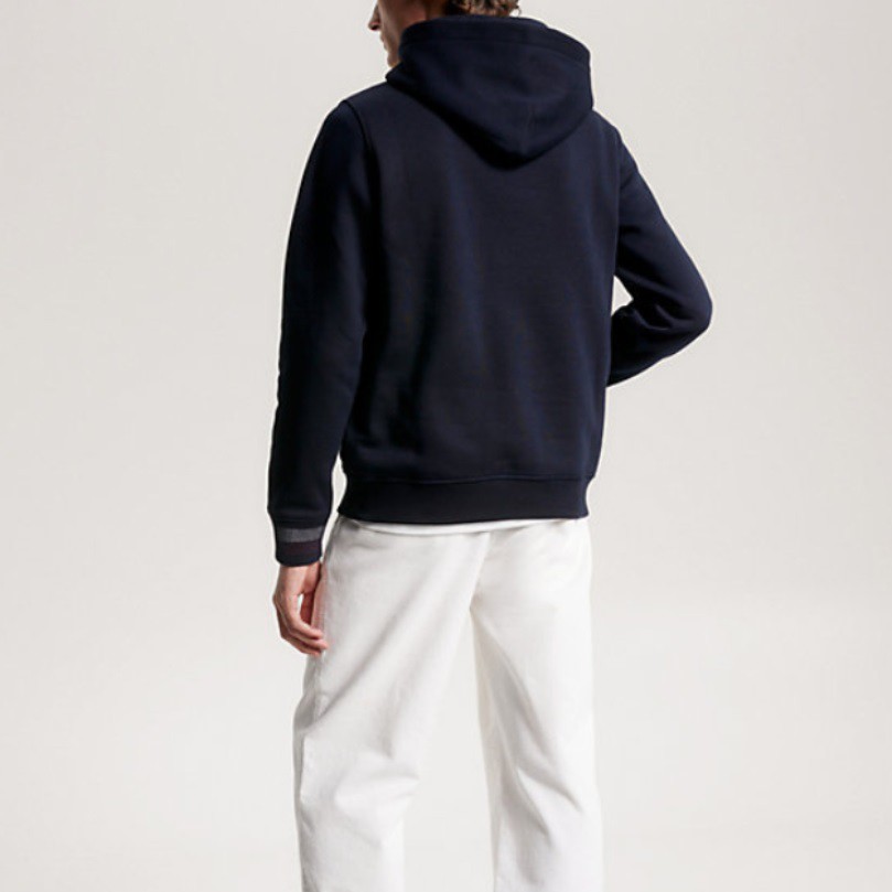 TOMMY HILFIGER Džemperis vyrams, Mėlyna, Monotype collegiate hoodie 3