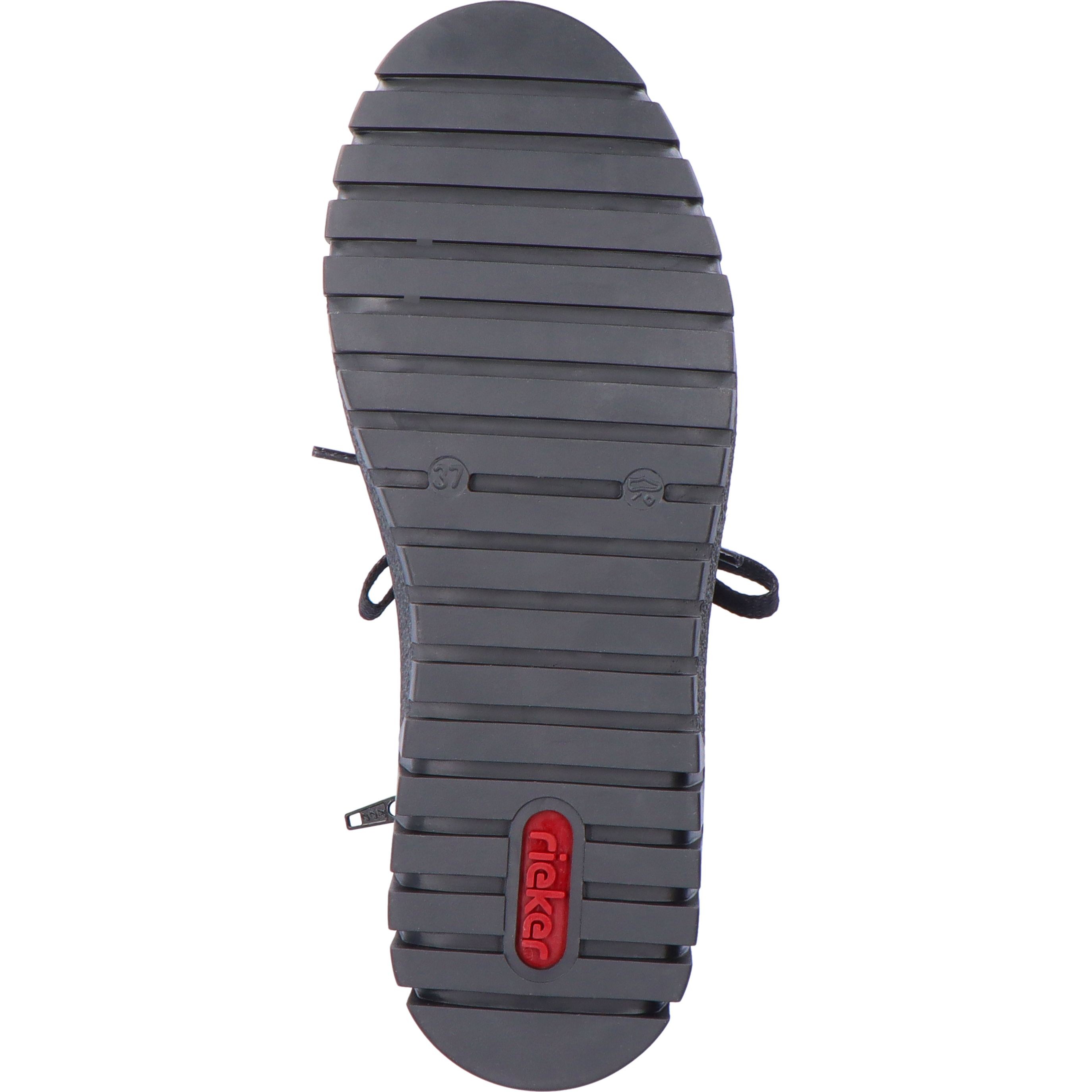 RIEKER Aulinukai moterims, Juoda, BOOTIES 4