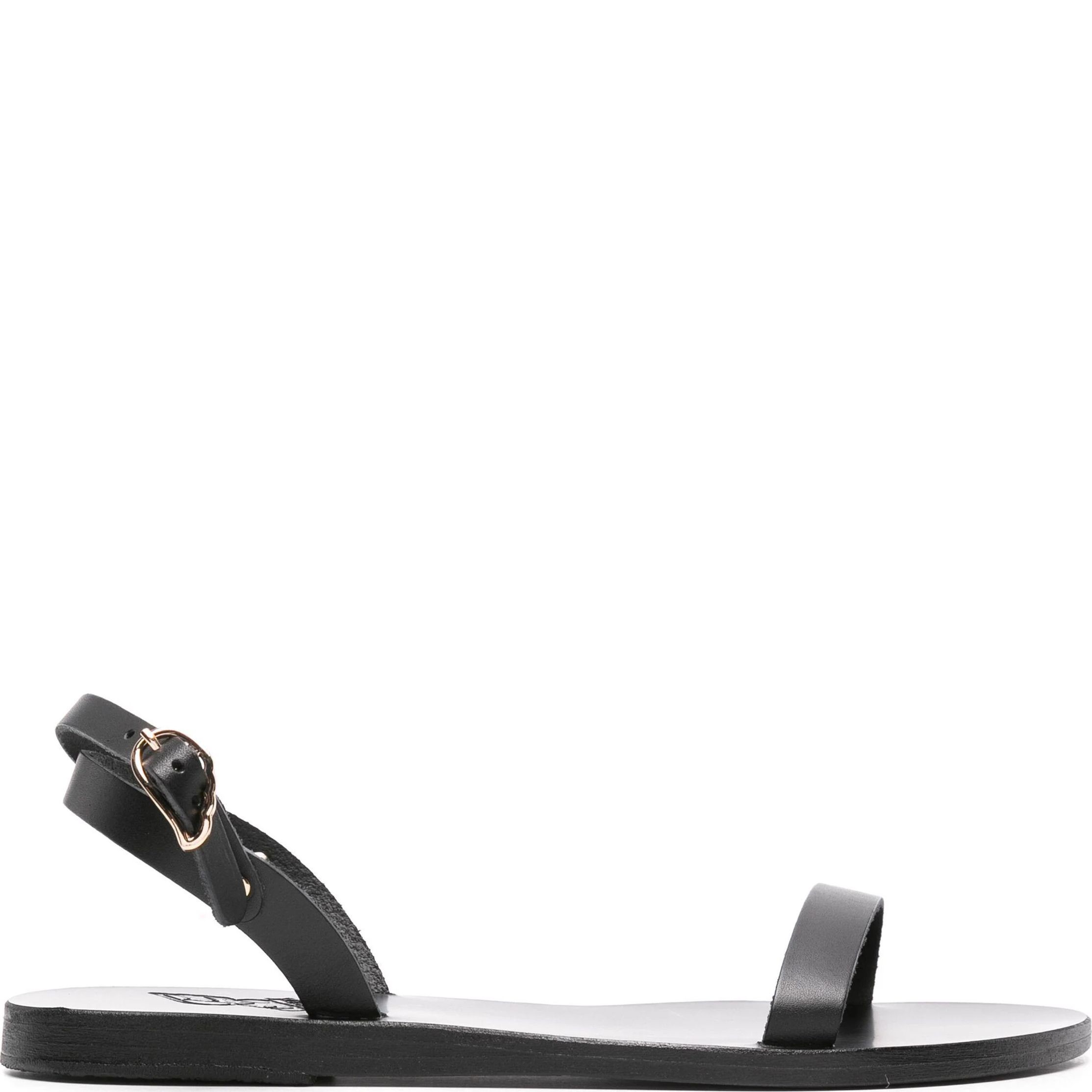 ANCIENT GREEK SANDAL Basutės moterims, Juoda, Irida flat vachetta sandals 2