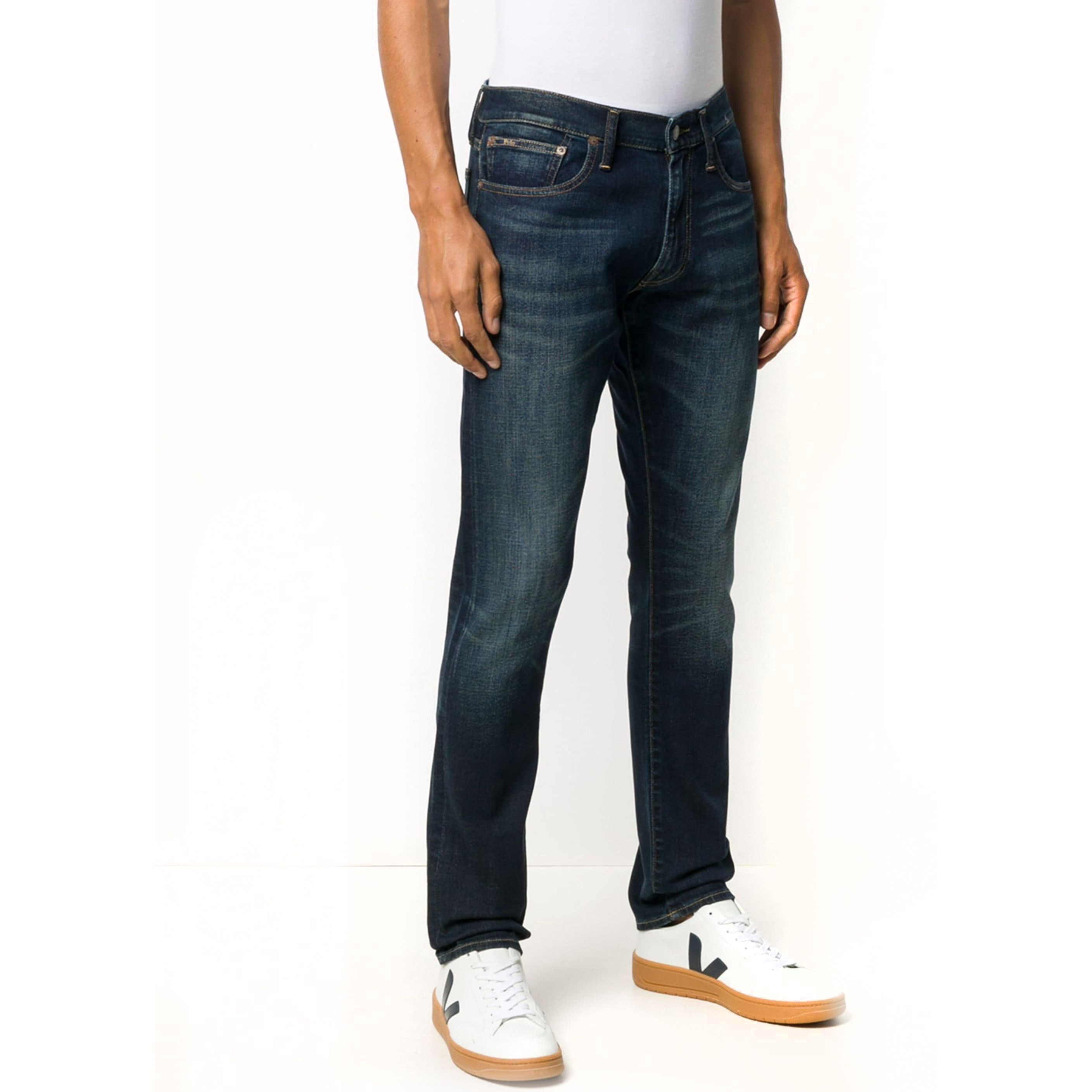 POLO RALPH LAUREN Aptempti džinsai vyrams, Mėlyna, 5 pocket denim 2