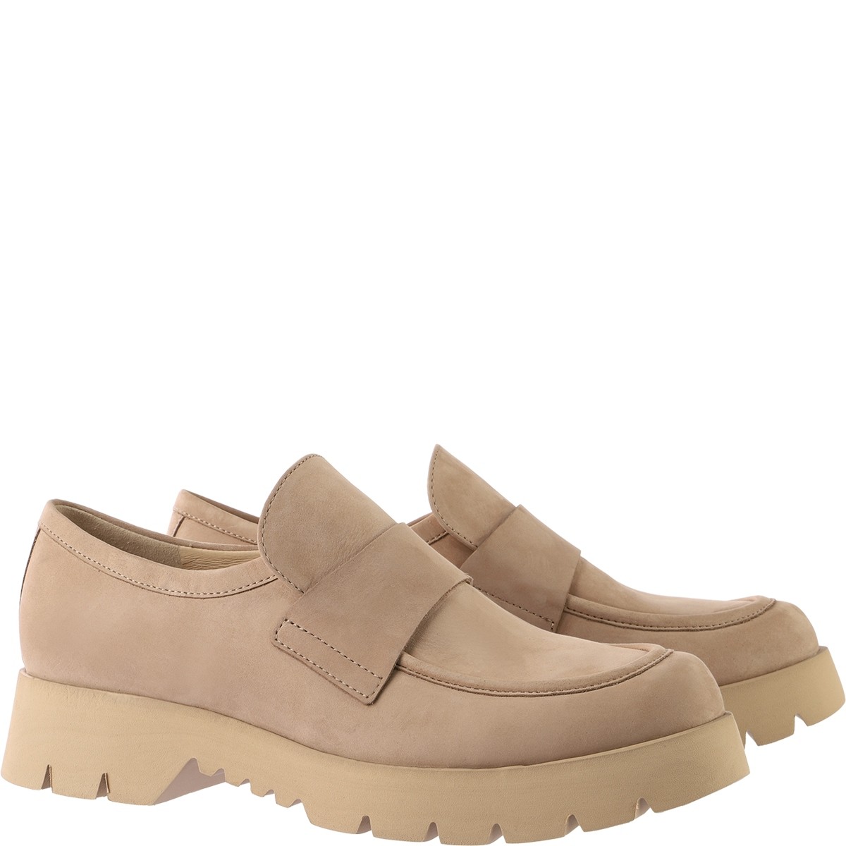 HOGL Loaferiai moterims, Smėlio, Finn loafers 1