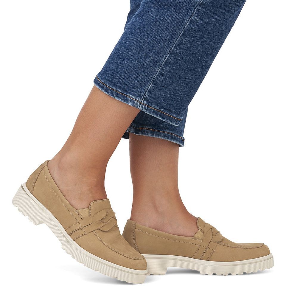 REMONTE Loaferiai moterims, Smėlio, LOAFERS 2