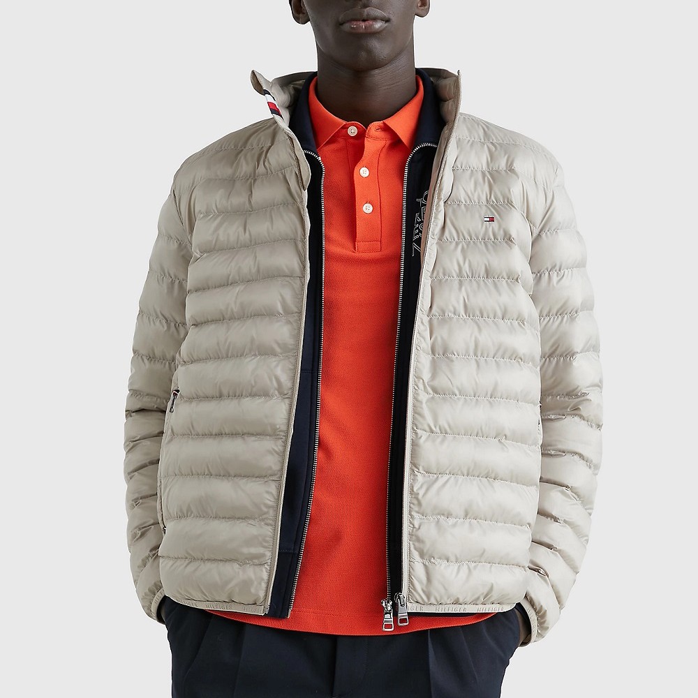 TOMMY HILFIGER Pūkinė striukė vyrams, Pilka, Packable recycled jacket 2