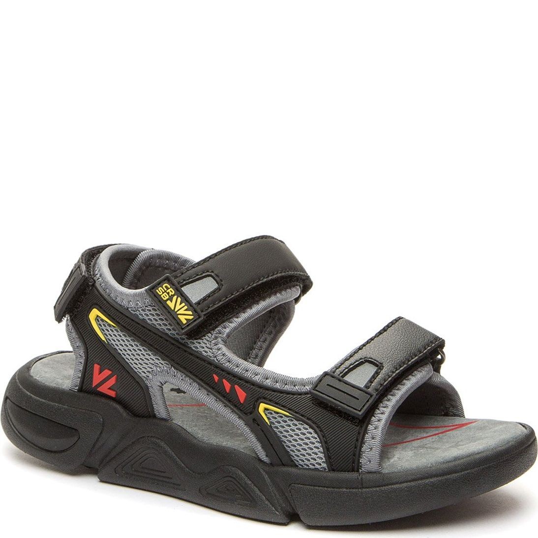 CROSBY Basutės berniukams, Pilka, SANDALS