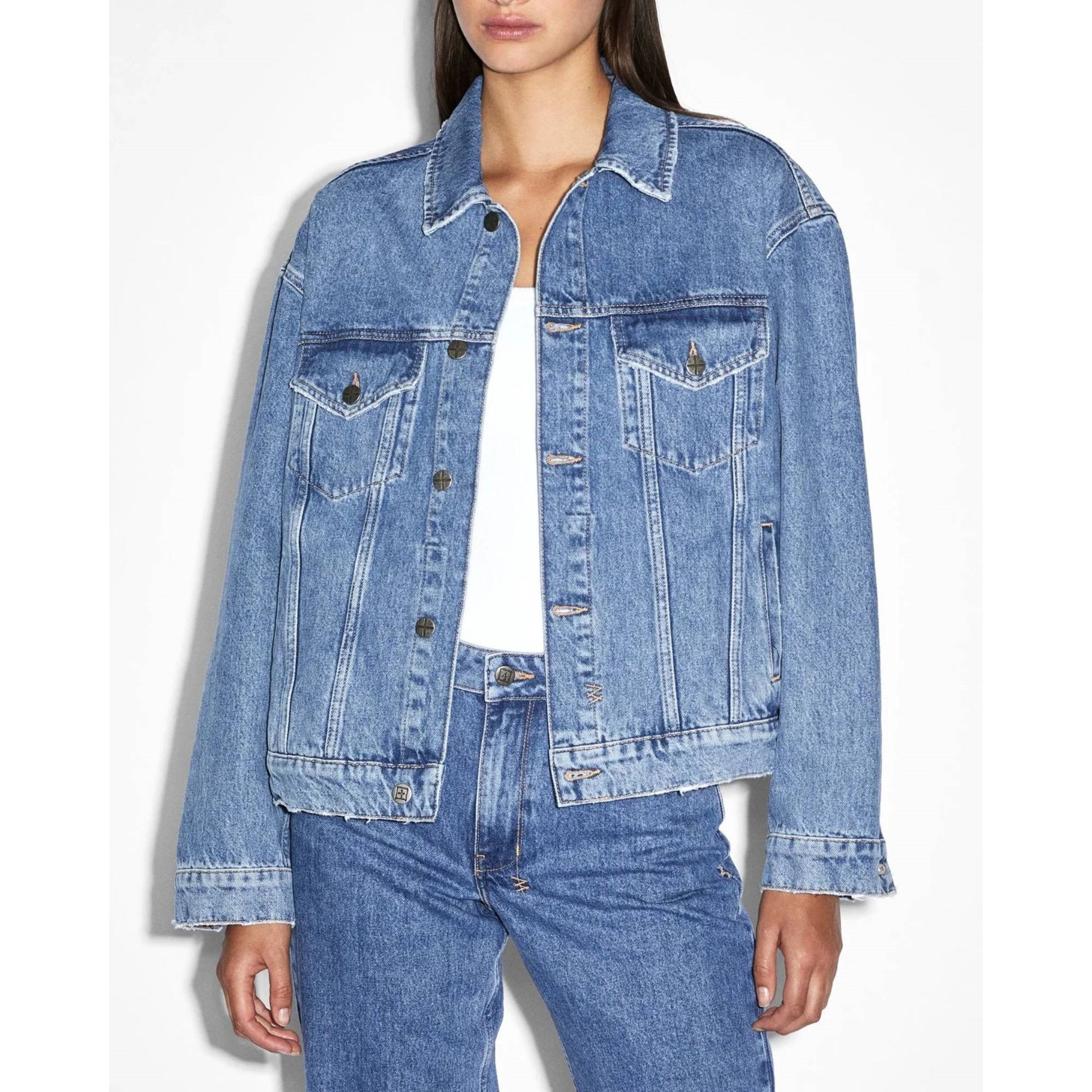 KSUBI Džinsinis švarkas moterims, Mėlyna, Oversized jacket heritage 2