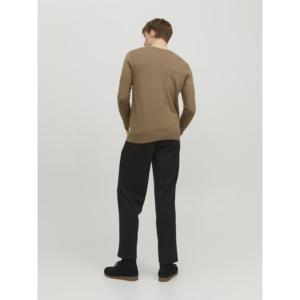 JACK & JONES Džemperis vyrams, Ruda, JJEEMIL KNIT CREW NE 4