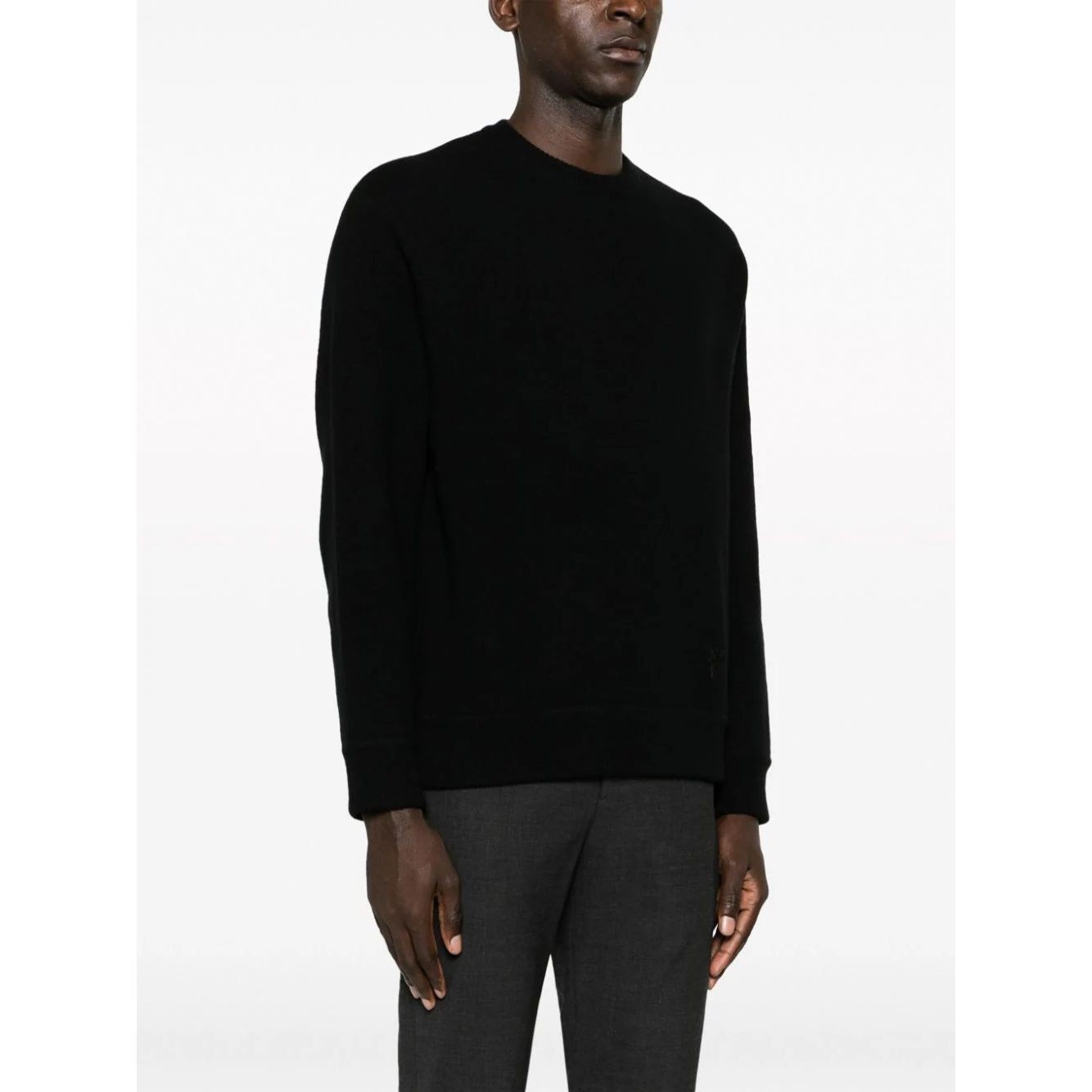 WOOYOUNGMI Megztinis vyrams, Juoda, Mens sweater 2