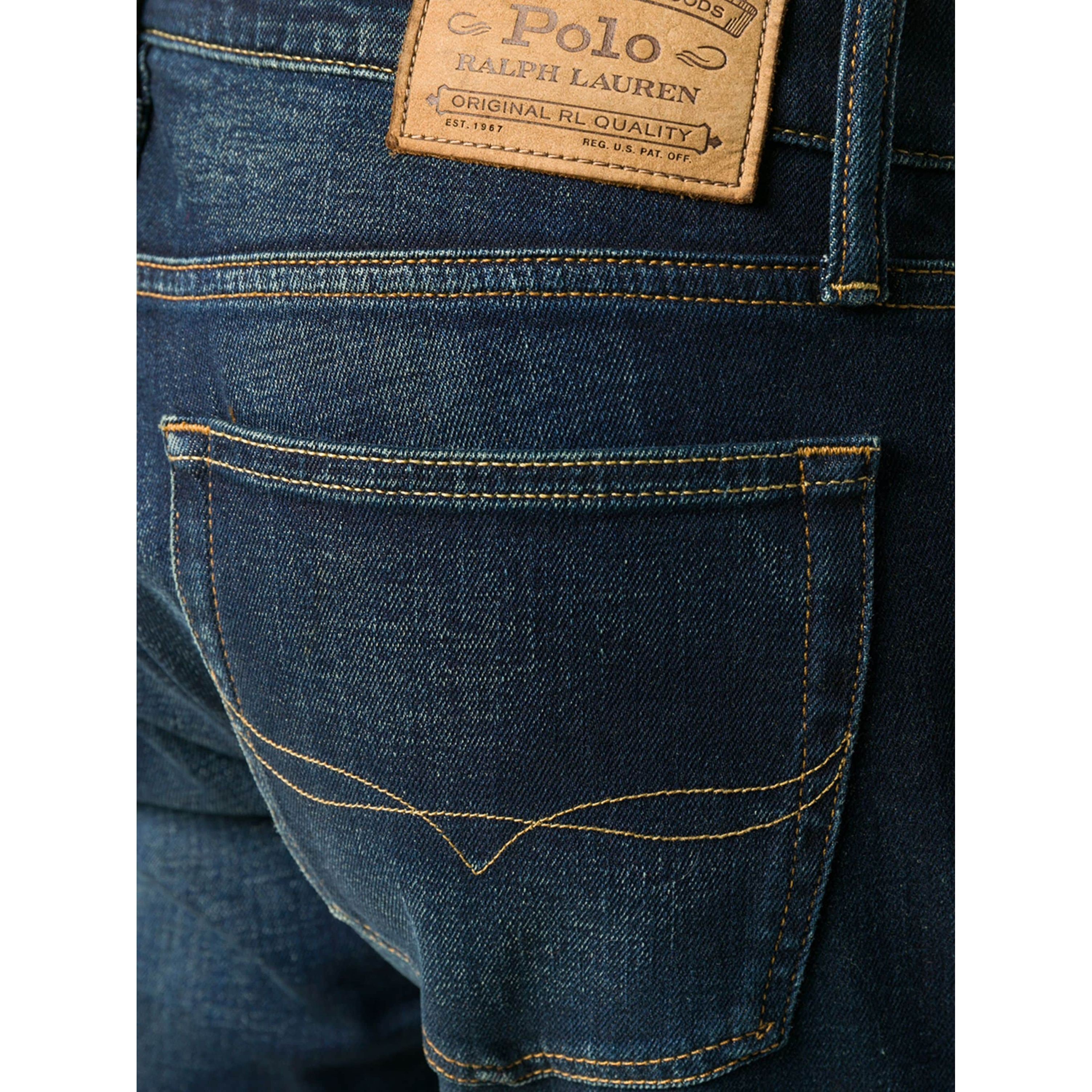 POLO RALPH LAUREN Aptempti džinsai vyrams, Mėlyna, 5 pocket denim 4
