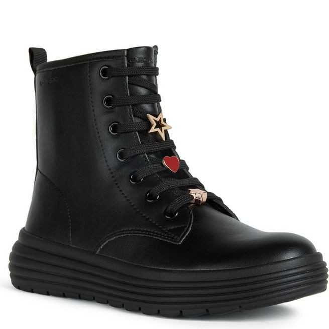 GEOX Aulinukai mergaitėms, Juoda, PHAOLAE BOOTIES POP 1