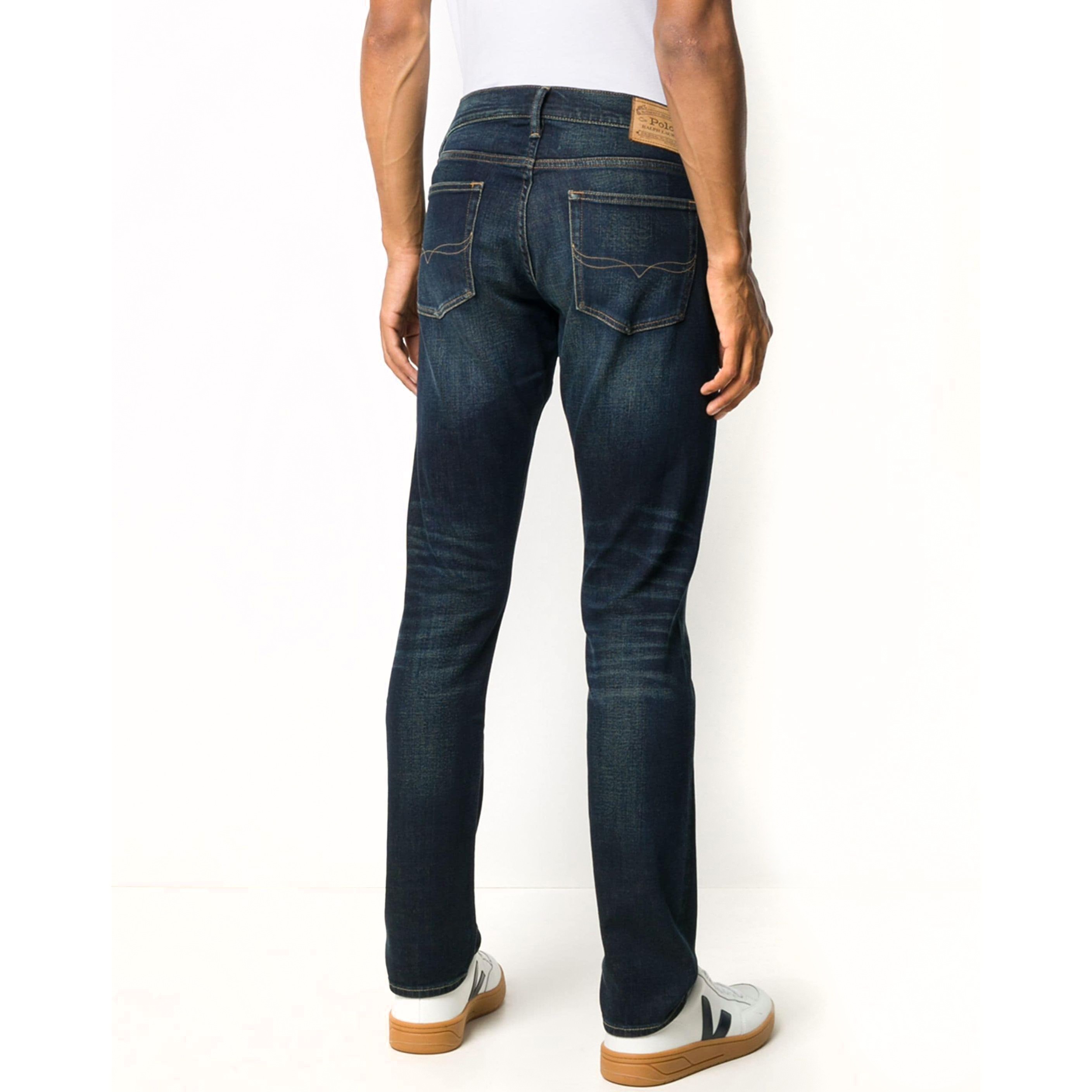 POLO RALPH LAUREN Aptempti džinsai vyrams, Mėlyna, 5 pocket denim 3