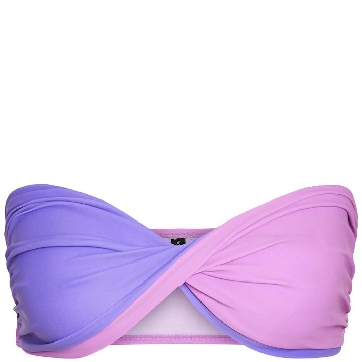 NOISY MAY Viršutinė kostiumėlio dalis moterims, Violetinė, NMTWIST BIKINI TOP 1