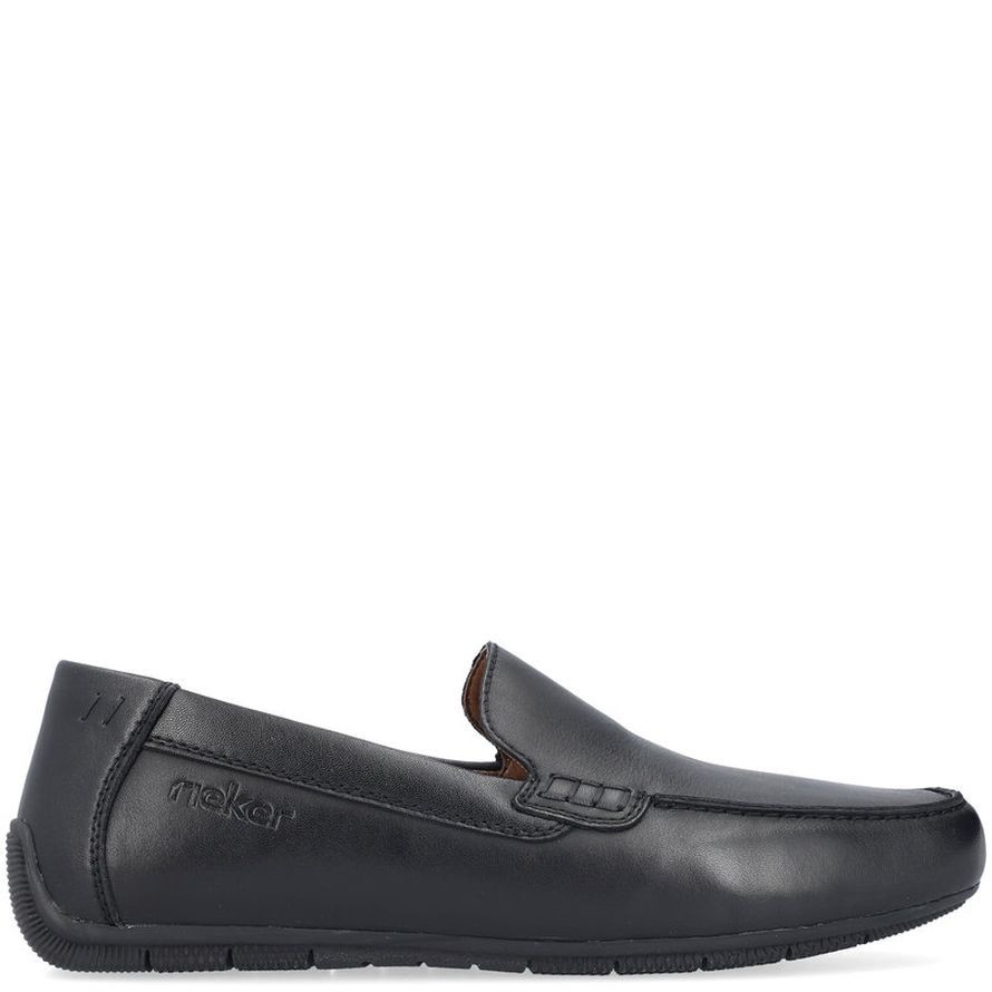 RIEKER Mokasinai vyrams, Juoda, MOCASINS 3