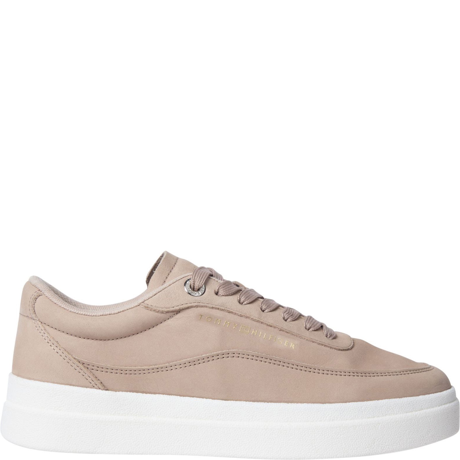 TOMMY HILFIGER Laisvalaikio bateliai moterims, Smėlio, Modern court sneaker 1
