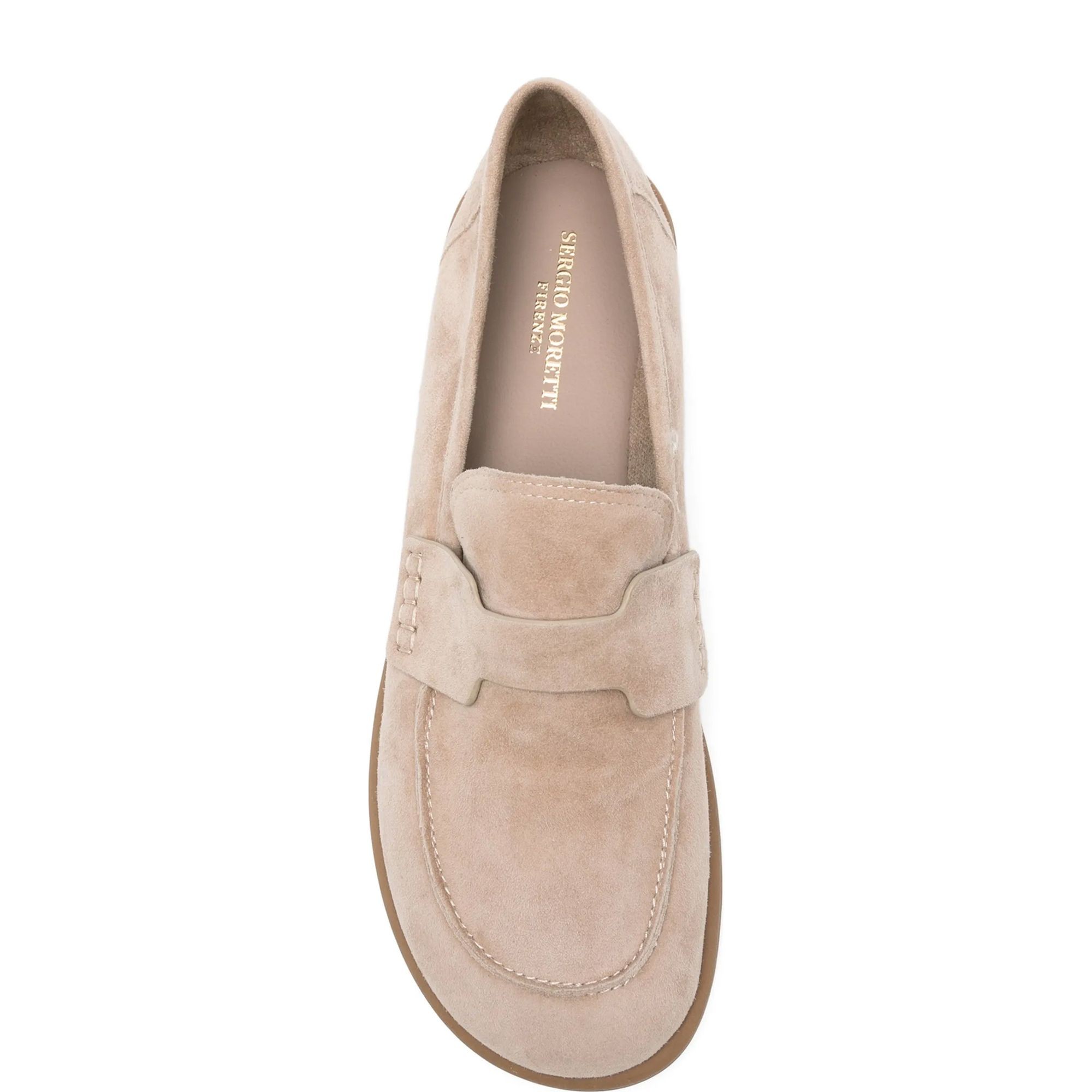 SERGIO MORETTI Loaferiai moterims, Smėlio, Loafers 4