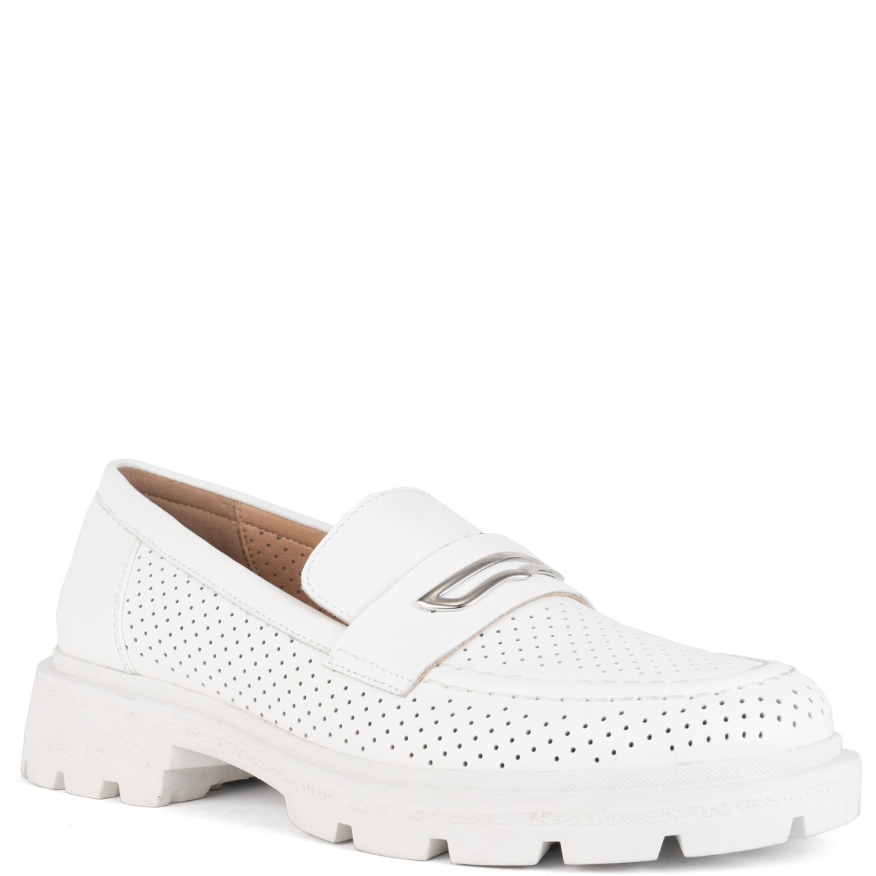 SANTINO MILANO Loaferiai moterims, Balta, Loafers 3