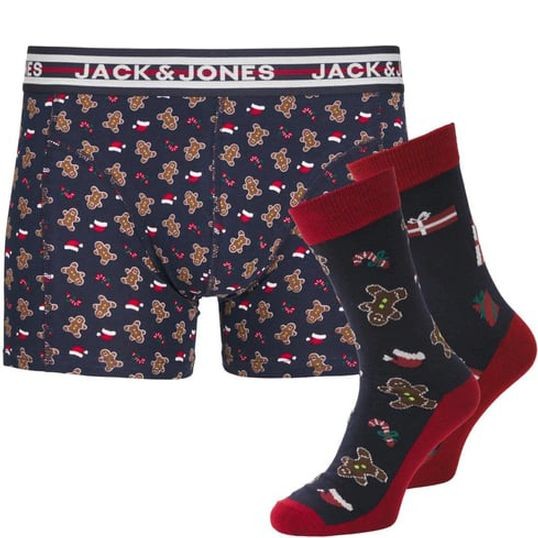 JACK & JONES Apatinė kostiumėlio dalis vyrams, Mėlyna, JACGINGERMAN GIFTBOX 3