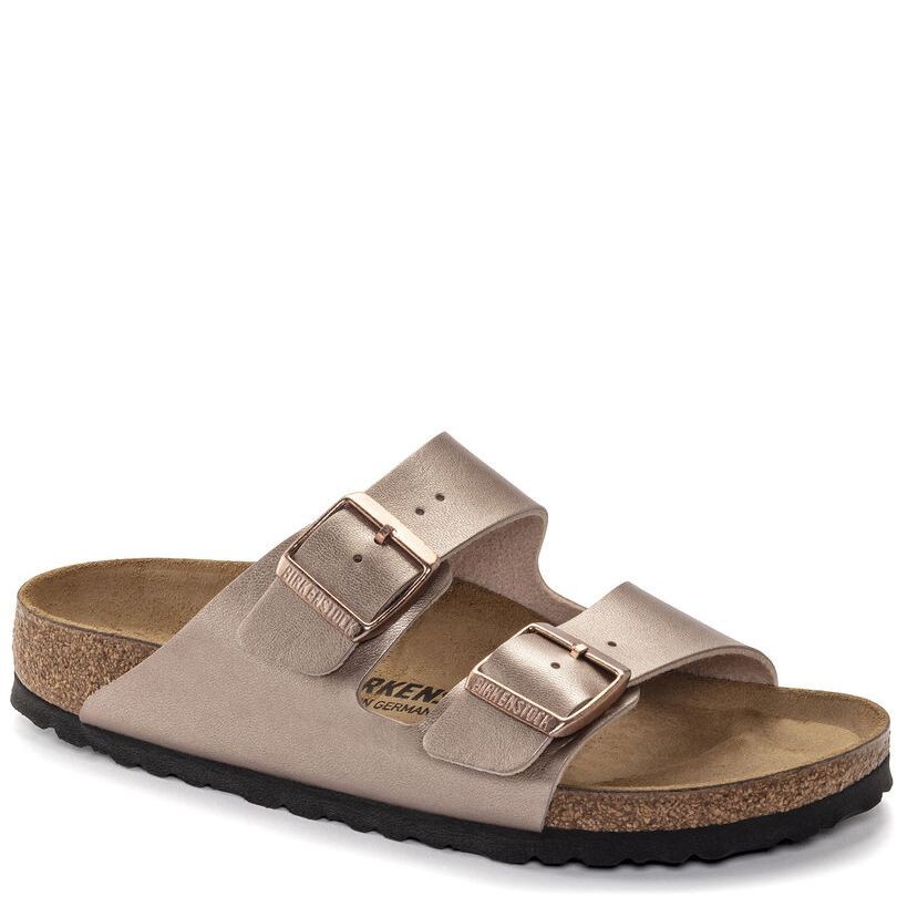 BIRKENSTOCK Šlepetės moterims, Bronzinė, Arizona BF slippers 1