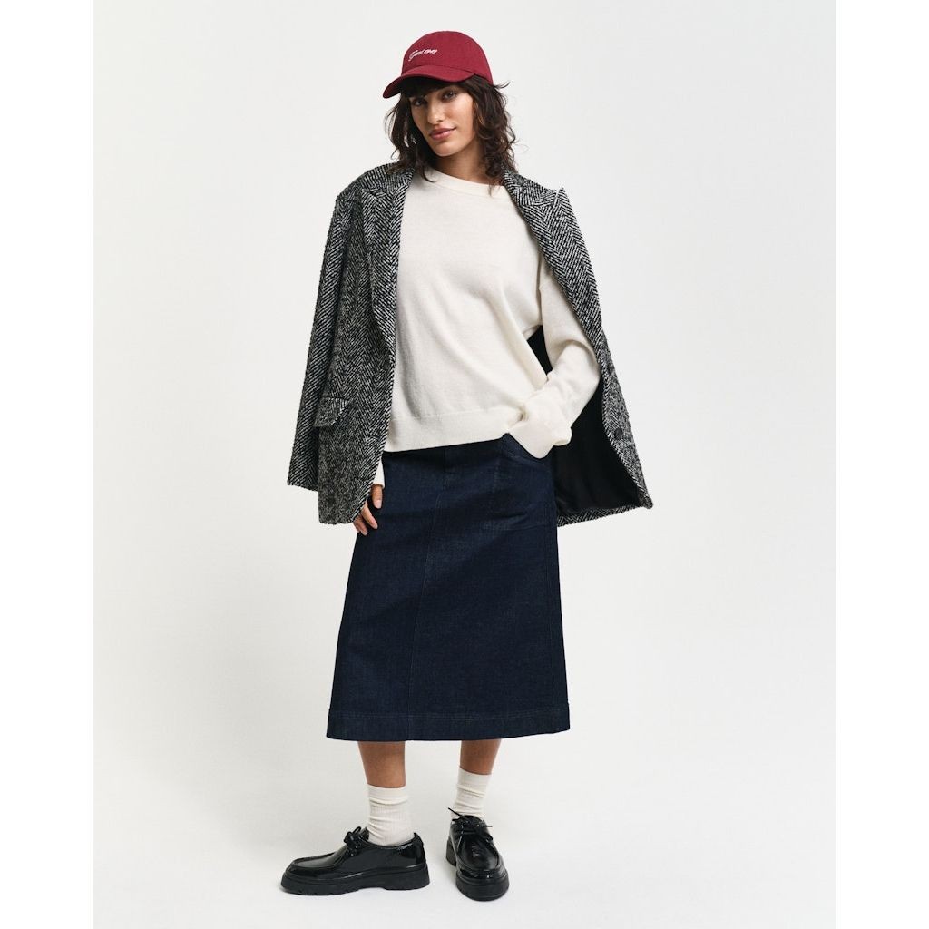 GANT Megztinis moterims, Balta, SUPERFINE LAMBSWOOL 5