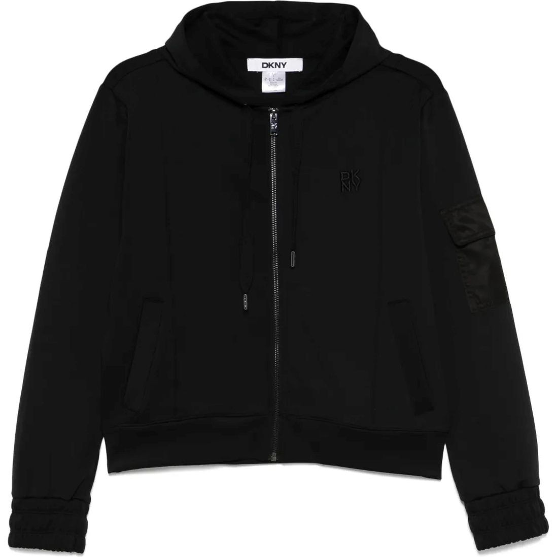 DKNY Sportinis nertinis moterims, Juoda, L/s patch soft scuba hoodie 1