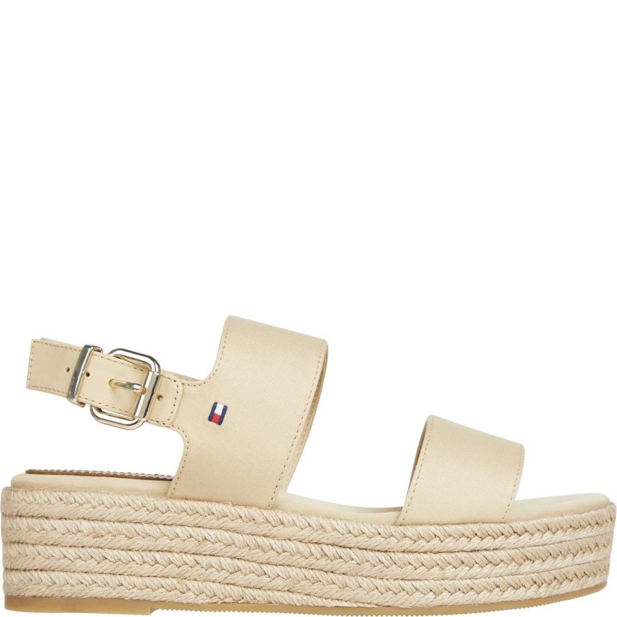TOMMY HILFIGER Basutės moterims, Smėlio, Mid wedge sandal 1