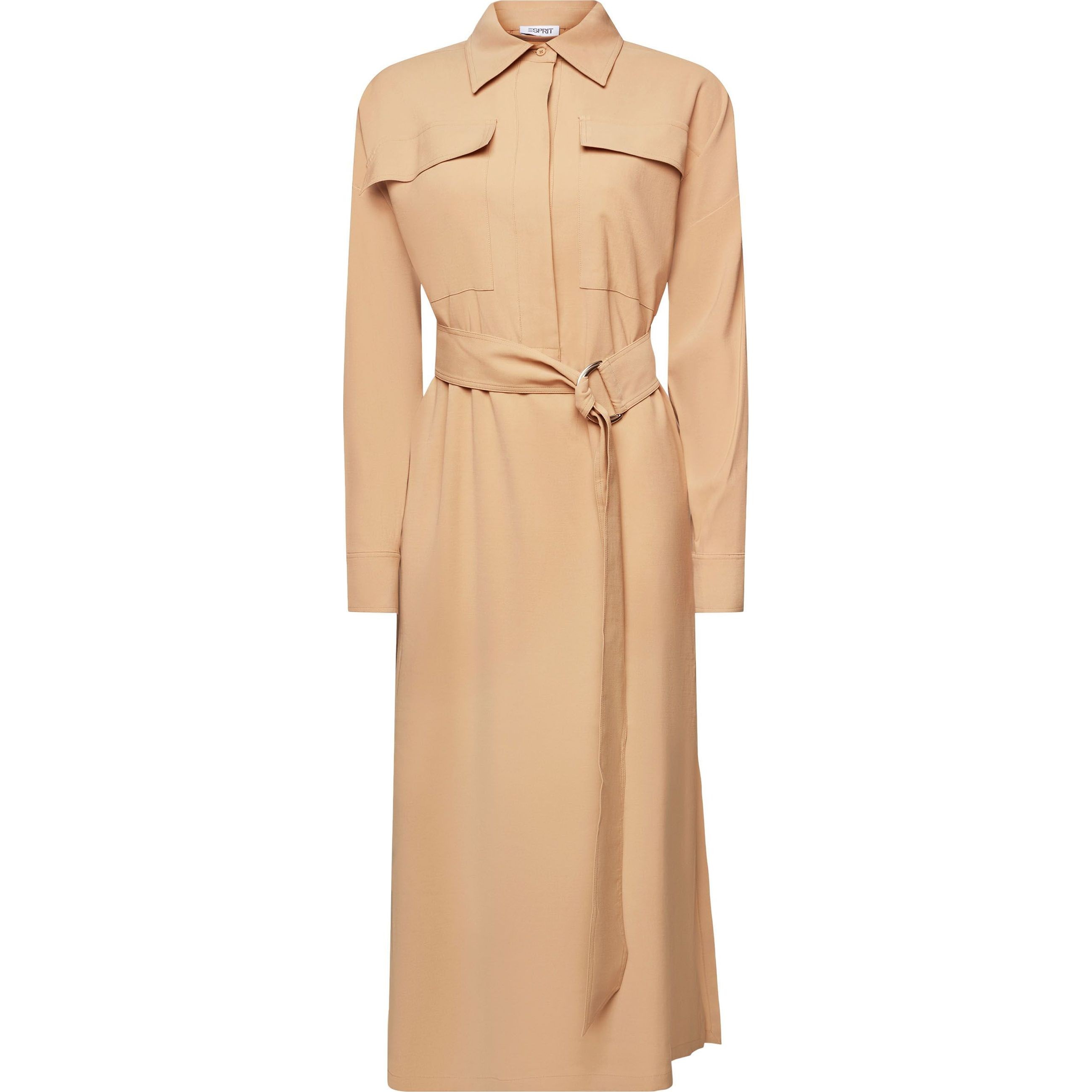 ESPRIT Midi suknelė moterims, Smėlio, Utility Midi Dress 1