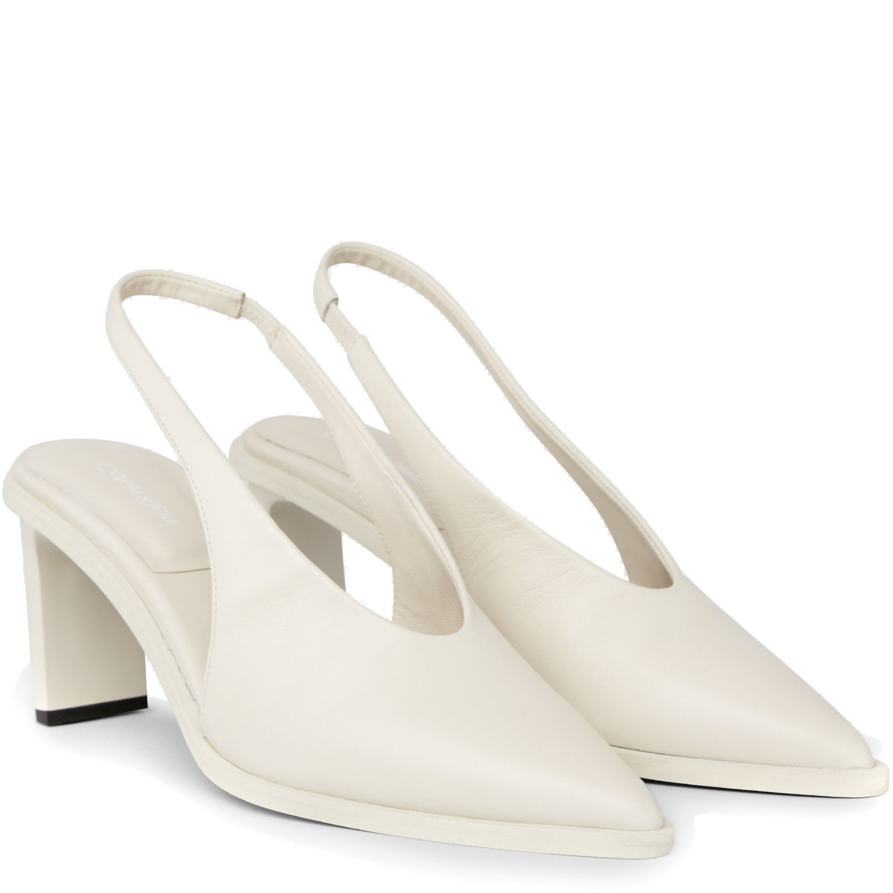 CALVIN KLEIN Aukštakulniai moterims, Smėlio, Heel slingback pump 70 1