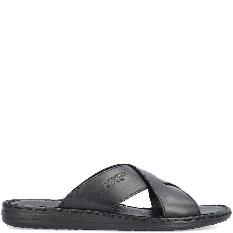 RIEKER Šlepetės vyrams, Juoda, SLIPPERS 2