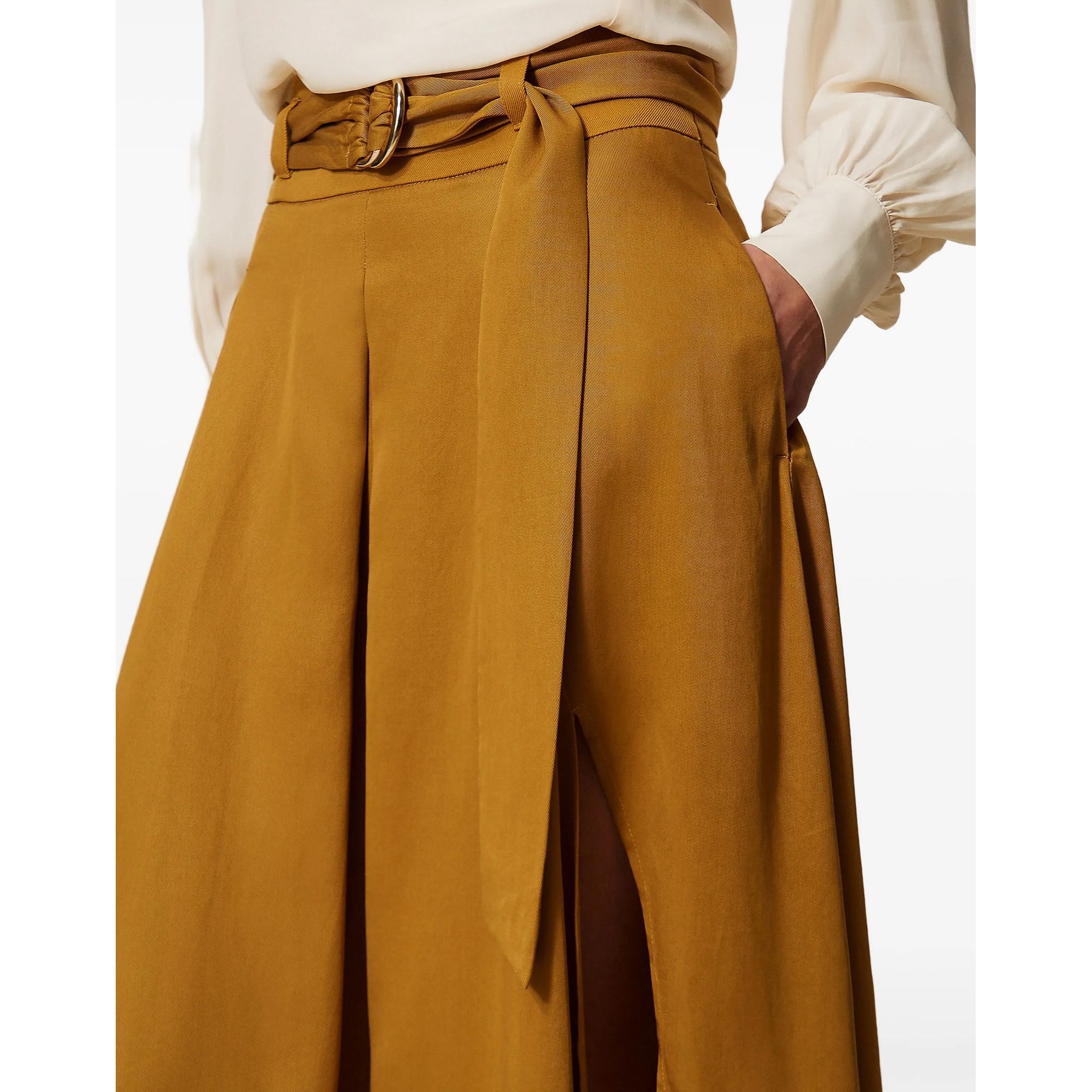 TWINSET Maxi sijonas moterims, Ruda, Long twill skirt 5