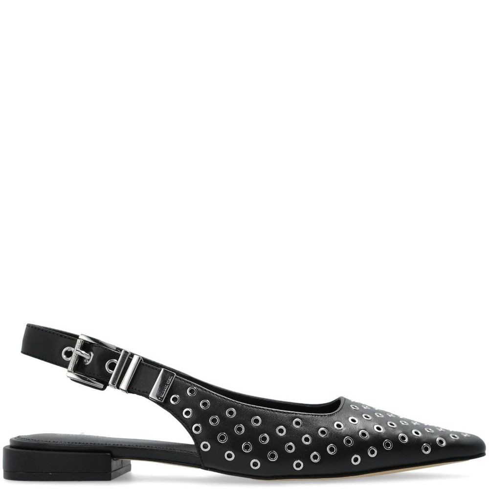 MICHAEL KORS Laisvalaikio bateliai moterims, Juoda, Darrington sling flat 1